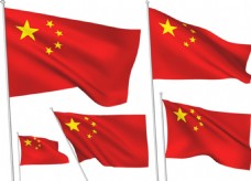 中国风设计精美的五星红旗
