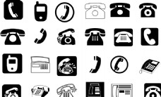数码产品各种电话标志
