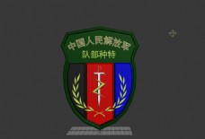 军队徽章3D军徽特种部队肩章