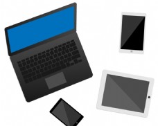 手机电脑笔记本平板电脑平板手机矢量素材