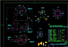 仓泵安装示意图CAD机械图纸