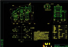 振动筛外形图CAD机械图纸