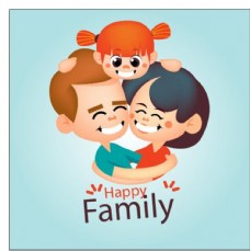 幸福家庭幸福的家庭插图