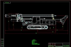 液压旋挖钻机械图稿CAD机械图