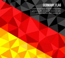 几何背景几何形德国国旗背景矢量素材