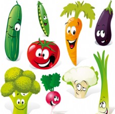 餐饮矢量蔬菜卡通