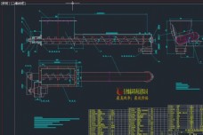 输送机总装配图CAD机械图纸