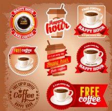 咖啡杯咖啡标签