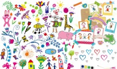 木材幼儿园绘画